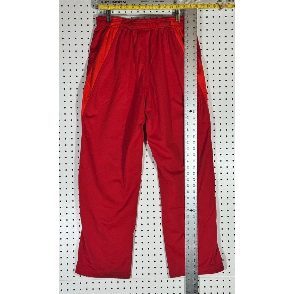 Vintage Y2K Puma Red Track Pants Mens Large Side Stripe Athletic Trousers 500275